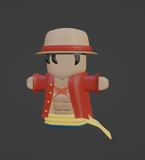 Straw Hat Adventurer Pet (Low Poly)
