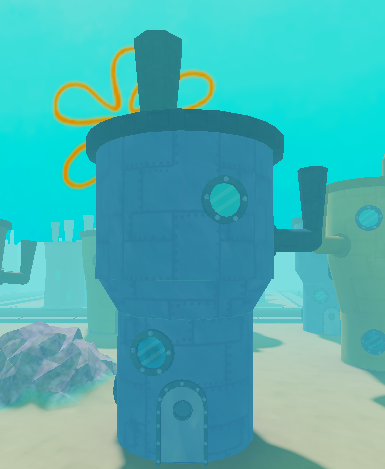 SpongeBob-Style Cartoon Map